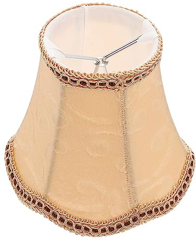 Cloth Lamp Shade Vintage Table Lampshade Fabric Cover Clip On Shade Replacement Bell Shaped Covers for Table Wall Decorations