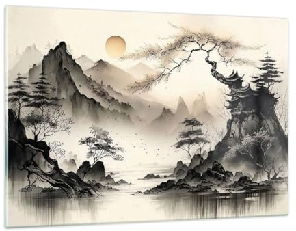 Bilder auf Glas 120x80cm Wandbild Glasdruck Landschaften Vintage - 5777