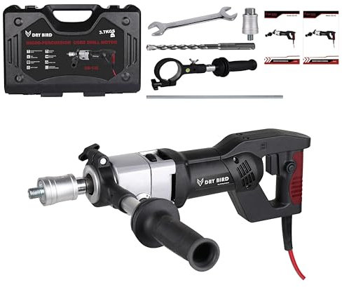 BETTERI Brushless Diamond Core Drilling Machine Handheld with Variable Speed 1500/3000RPM, Heavy Duty Powerful Percussion Core Drill with 1500W for Concrete Stone Masonry, Dry Drilling