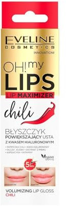 Eveline Cosmetics Oh! My Lips Lip Plumper Gloss mit Hyaluronsäure & Chili-Extrakt - Sofortiges Volumen und Glanzverstärker, 4,5ml
