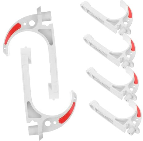 COOLHIYA 6pcs Heavy Duty Mining Cable Hooks Insulated Plastic j Clips for Efficient Cable Support Tunnels and Coal Mining