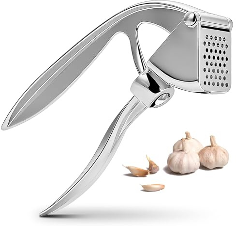 Luminaverde Knoblauchpresse, Edelstahl & Knoblauchpresse, Rostfreie Garlic Press Für Küche Und Spülmaschinenfest