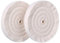 QZATACAEN 150 mm (6 Zoll) Extra dicke Polierscheiben Baumwolle Schwabbelscheibe 70-lagigfür Tischschleifmaschine Werkzeug mit 1/2“ (12.7 mm) Bohrung 2 Stück