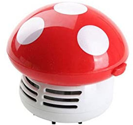 VICASKY Mini Aspiradora de Escritorio sin Cable Aspiradora de Mano Portátil para Mesa Limpia Polvo y Pelusa Rojo Adecuado para Oficina Hogar y Cocina