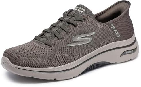 Skechers Men's Hands Free Slip-ins Go Walk Arch Fit 2.0 - Grand Select 2 Sneaker, Taupe, 10