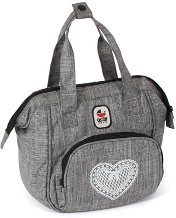 Bayer Chic 2000 - Puppen-Wickeltasche, Wickeltasche für Puppen, Puppenzubehör, Puppentasche, Jeans, Grey