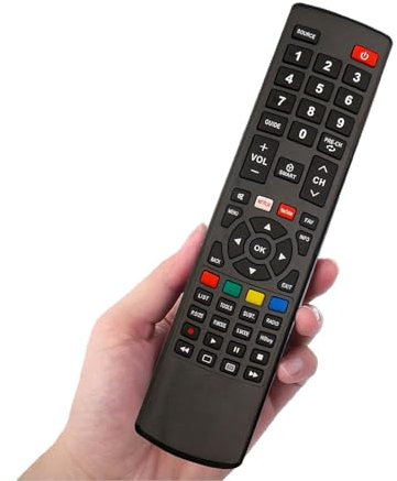 Avilia Mando a Distancia Universal para TV y Smart TV con Teclas rápidas Youtube y Netflix – Compatible con Marcas como Samsung, LG, Panasonic, Philips, Sony y Todos los televisores – Gestiona