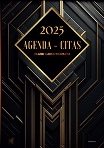 Agenda citas 2025: De 3 a 6 empleados por horas, para peluquería, barbería, médico, estética, manicura, tatuajes. Dietario 2025 día por página. A4