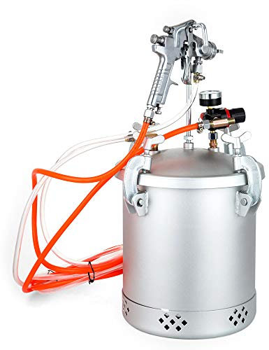 Farbsprühsystem Wandfarbe Farbsprühgerät Lackierpistole Sprühpistole Farbspritzpistole 10l Druckbehälter Farbbehälter Anti Korrosion Lackierpistolen