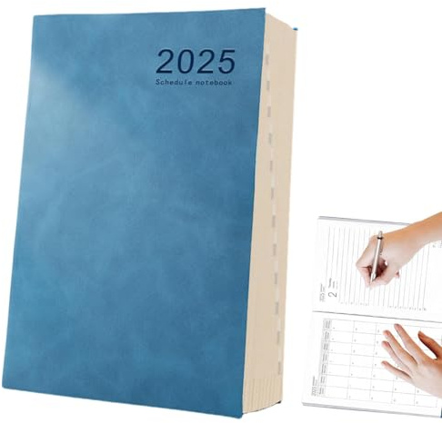 Årlig planerare kalenderbok, tidshanteringsplanerare kalender - 8 x 6 tum kalenderbok, 340 sidor daglig planerare | planeringsbok