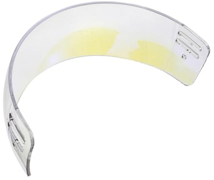 CIYODO Visiera Trasparente Antigraffio Antiappannamento per Casco da Hockey su Ghiaccio Kit di Montaggio, Protezione Antiurto per Adulti e Junior, Visiera Curva per Sport su Ghiaccio