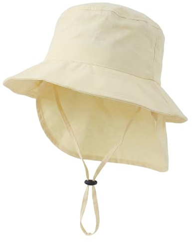 RoxNvm Gorro Pescador Niño, Gorro Bebe Sol con Protección para el Cuello