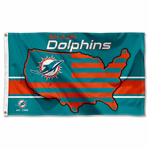 Miami Dolphins Nation USA American Country 3x5 Flag