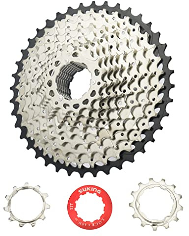 CYSKY Cassette 11 Vitesses 11-40T Cassette adaptée pour VTT, vélo de Route, VTT, BMX (Poids léger) (11-40T)