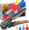 Crimpzangen Set, Preciva Aderendhülsenzange 0,08–16 mm² Crimpzange, 1200 teiliges Einzeldraht und Doppeldraht Crimpzangen-Set, Aderendhülsen Set für Heimwerker und Heimgebrauch