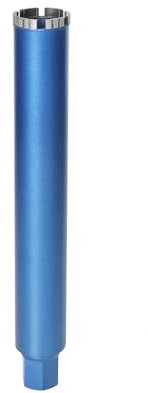 Diamant Bohrkrone für Kernbohrgerät, Turbo Kernbohre - 1 1/4, Ø 62mm - Gesamtlänge 460 mm - aus Metall-Legierung - Trocken Nass Trocken Dosenbohrer für Beton