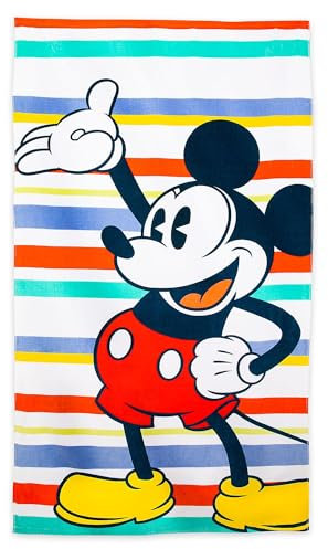 Disney Store Official, Mickey Mouse, Toalla, 150 cm נ74 cm, artículo Infantil para la Playa, el baño, la Piscina o Las Vacaciones