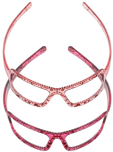 GANAZONO Bandeaux pour Cheveux Femme Polyvalents pour Maintenir la Coiffure 2pcs Design Lunettes Artistiques en Pc pour Laver le Visage et Usage Quotidien