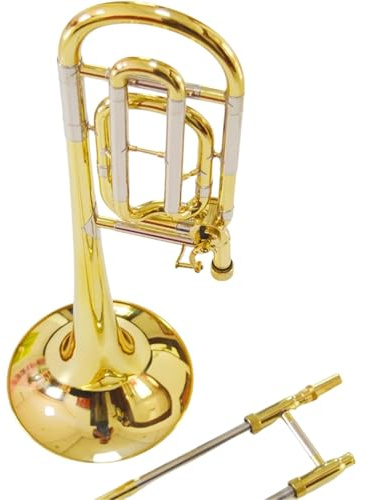 Trombón Profesional Trombón Tenor Bajo Bb F Instrumento De Corredera De Latón Para Principiantes Exámenes Graduados Y Interpretación