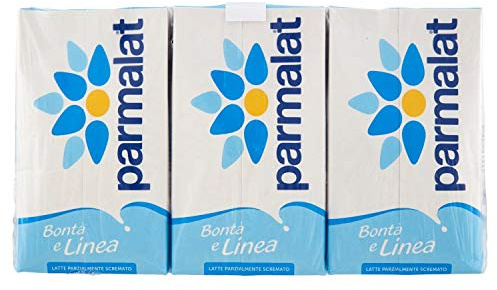 Parmalat Latte UHT Parzialmente Scremato, 3 x 1000 ml