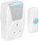 Masterplug Wireless Plug in DoorBell with IP44 Rated Push Button, Battery Operated, BDCPT100-MP