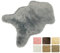 Furryvalley Teppich Öko Kunstfell Teppich Lammfell Sämischleder Imitat Bett-Vorleger Matte für Stuhl Sofa Wohnzimmer Schlafzimmer Kinderzimmer (60 x 80 cm) (hellgrau)