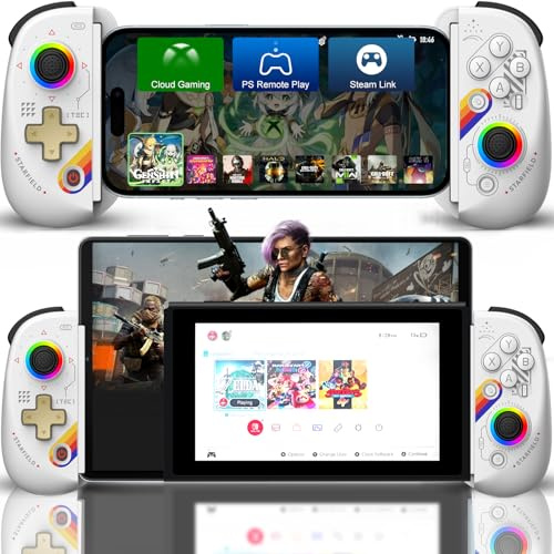 Controller per telefono per iPhone/iPad/Android/Tablet, controller Joso D8 per Switch/PS/PC con effetti Hall Joystick Play COD, Genshin Impact, controller Android, supporto cloud gaming/riproduzione
