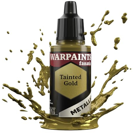 The Army Painter, Warpaints Fanatic Metallics Tainted Gold Single Acrylics, Miniatur-Hobby-Malerei, Qualitätsfarbe für Miniatur-Wargaming