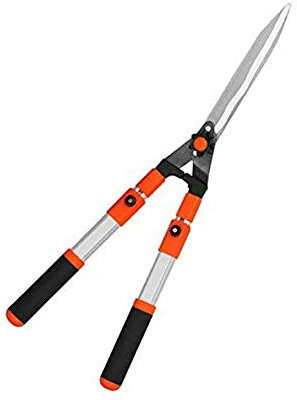 XAoSCd Cortasetos Telescópicos para Jardín, Podadoras con Mango De Aluminio, Cuchillas De Acero Al Carbono, Mango De Agarre Suave Resistente, Recortadora Manual,