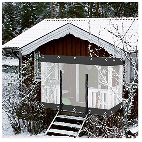 MYJIO Rideaux D'extérieur Rideaux de Gazebo de Jardin avec Fermeture Éclair Rideaux de Porte de Garage pour Pergola en Bois, Bateaux, Pavillons(2x1m/6.56x3.28ft)