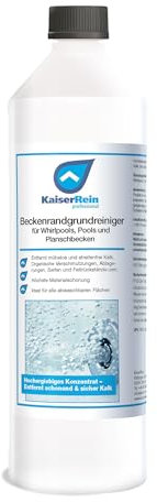 KaiserRein Beckenrandgrundreiniger 0,5 l Konzentrat für Whirlpools, Pools und Planschbecken entfernt Kalk, Organische Verschmutzungen, Ablagerungen, Seifen und Fettrückstände UVM.