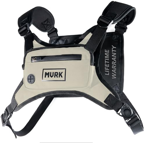MVRK Water Resistant Running Vest Chest Pack, Phone Holder for Running, Lightweight Training Pack with Extra Storage & Reflective Detail