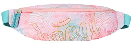 Baagl Bauchtasche für Kinder – Gürteltasche für Mädchen, Teenager – Stylische Umhängetasche, Brustbeutel aus robustem Material mit 2-Wege-Reißverschluss (Sunset)