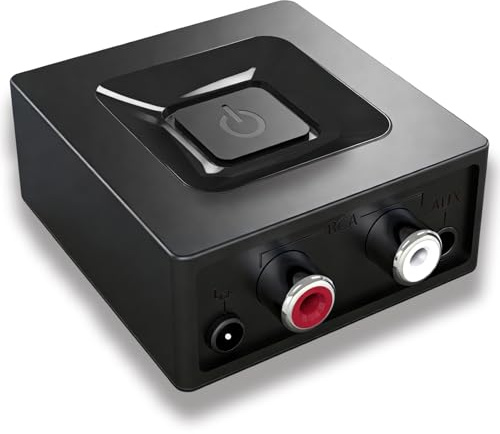 Bluetooth 5.0 Receiver for Home Stereo Music Streaming System, HiFi Bluetooth Audio Adapter with 3.5mm Aux/RCA Output, Low Latency for Mac/PC/Smartphone/Tablet/Speaker