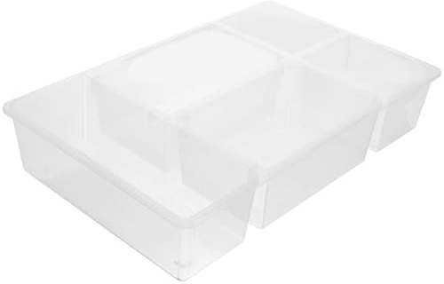 HIAKDOFT Organizer Cassetto Posate Cucina Grande Capacità, Bianco