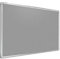 ALLboards Pinnwand Filztafel 200x100cm mit Alurahmen, Textiltafel Grau