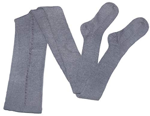 Weri Spezials - Collant da donna in lana con doppio gherone composito 1:1 a costine. Le taglie corte sono adatte per stature fino a 164 cm. grigio medio 48/50 EU