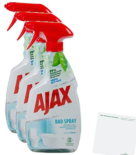 AJAX Bad Spray 3er Pack (3x500ml Flasche) + usy Block