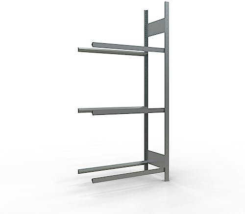 SCHULTE Lagertechnik Anbauregal, Räder-/Reifenregal, 200 x 90 x 40 cm (HxBxT), verzinkt, 3 Lagerebenen á 150 kg Fachlast pro Ebene