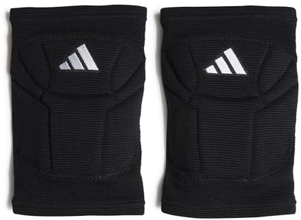 adidas unisex-adult Elite Volleyball Kneepads, Black/White, Small