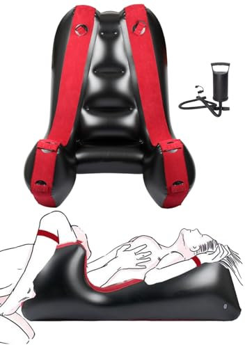 Multi-positions Bondage Rampe Inflatable Sessel Bett Aufblasbare Stuhl Sofa Lounge Geteilten Beinen SM Chair Kissen Couch mit Handschellen Fußfesseln