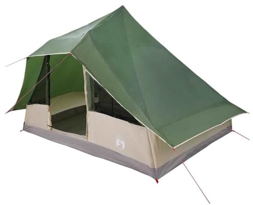 vidaXL Tipi Tält 10-personers Grön taffeta
