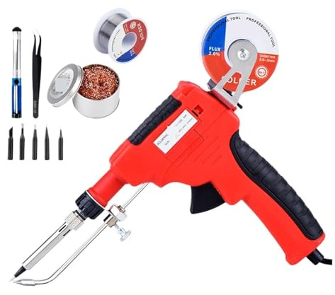 Pistola For Saldatura Elettrica Da 80 W, Manuale, Con Alimentazione A Stagno, For Saldatura E Riparazione(SET 03)