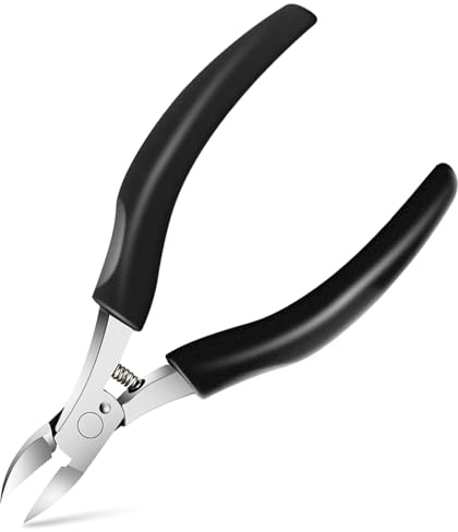 Nagelschere Fussnägel, Edelstahl Nagelzange für Dicke & Eingewachsene Nägel, Rutschfester Ergonomischer Griff, Mit Schutzkappe, Professionelle Fußpflege für Herren und Senioren