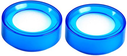 STOBAZA 2 pièces Éponge Humide pour Doigts Humidificateur de Doigt Rond Plastique Transparent Bleu Éponge à Main pour Comptage Banque Bureau et École Absorption Rapide Eau pour Tâches