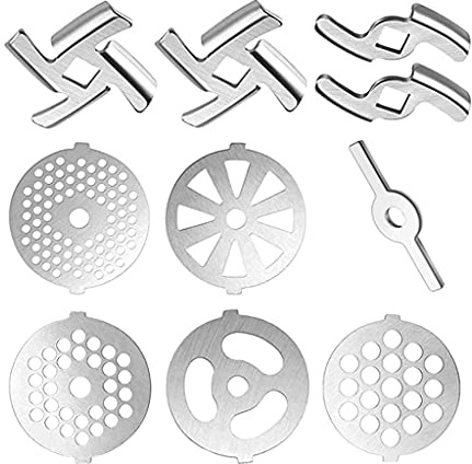 Oxtxuzdm Carne Grinder Piastre Dischi Per Cibo Chopper E Parti di Macchinari Accessori di Ricambio Fit Kitchen Aid Tritacarne Accessori Per Stand Mixer