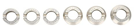 Generic Watch Back Case Lock Opener Remover Skiftnyckel Verktygssats för Oyster Hållbar Stålkonstruktion Öppnar och Stänger Skruvback Case Enkelt med 6 Räfflade Stansar Idealisk för Klockreparatörer