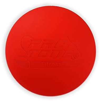 PROTONE Lacrosse Bola para punto de activación MASAJE/rehabilitación/FISIOTERAPIA/Crossfit (rojo brillante)