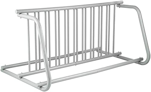 VEVOR 10 Holders Floor Bike Rack, 1.5m Length All-Steel Grid Bike Rack, 10-Bike Capacity Dual-Side Storage Stand for Garages Streets Yards Bike Events