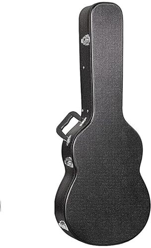 Gitarrenkoffer für 12-saitige Westerngitarre – Stabiler Koffer für Akustikgitarre – stoßfest, formstabil & gepolstert – idealer Schutz & Transport – schwarz, passgenau für 12-String Gitarre